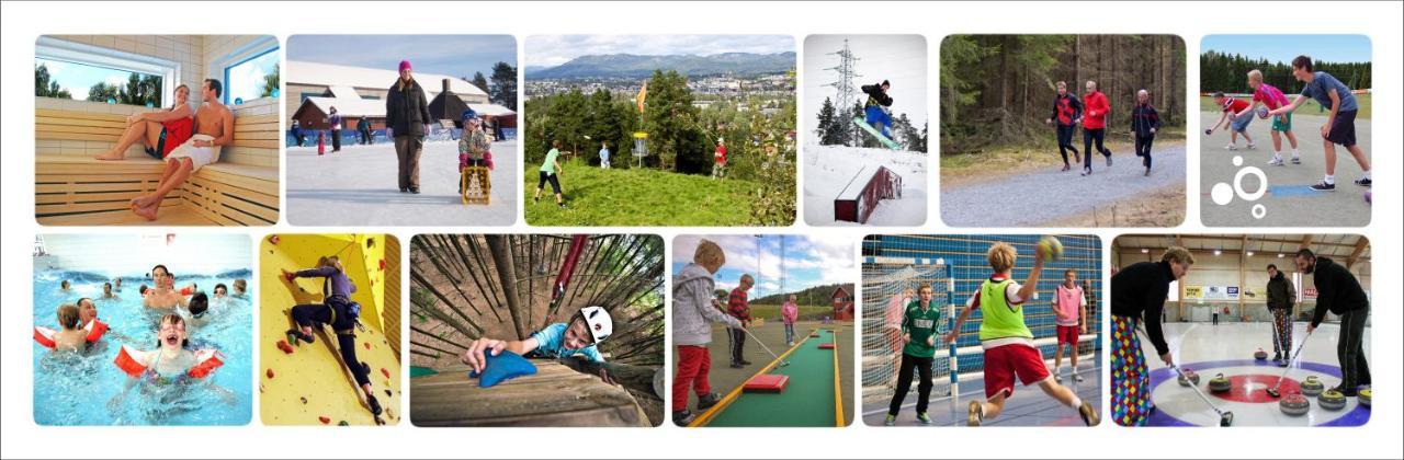 Hotell Fritidsparken Skien Bagian luar foto