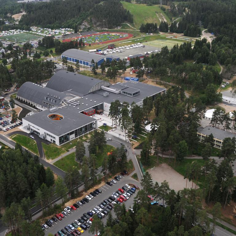 Hotell Fritidsparken Skien Bagian luar foto