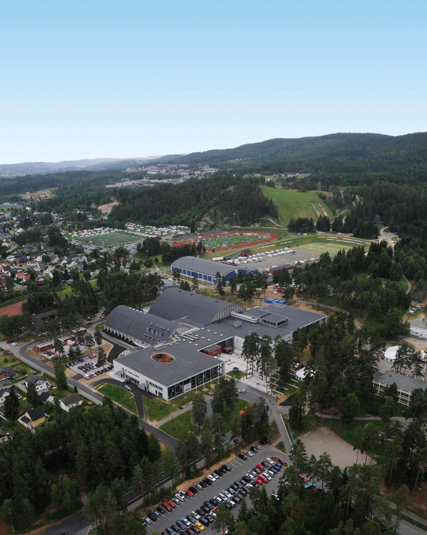 Hotell Fritidsparken Skien Bagian luar foto